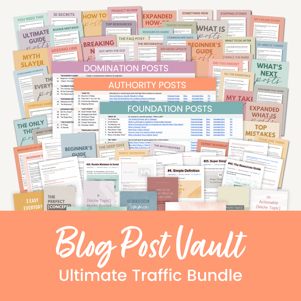 Blog Post Vault Ultimate Traffic Bundle
