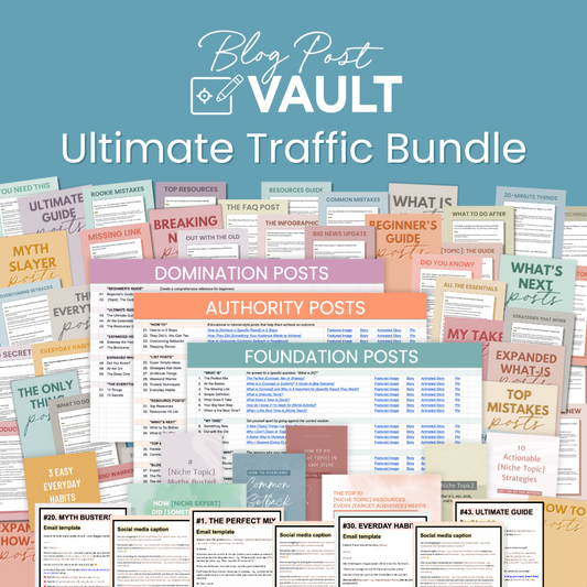 Blog Post Vault Ultimate Traffic Bundle